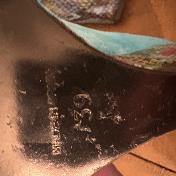 Jeffrey Campbell Turquoise and Multicolor Wedges - Picture 6 of 7